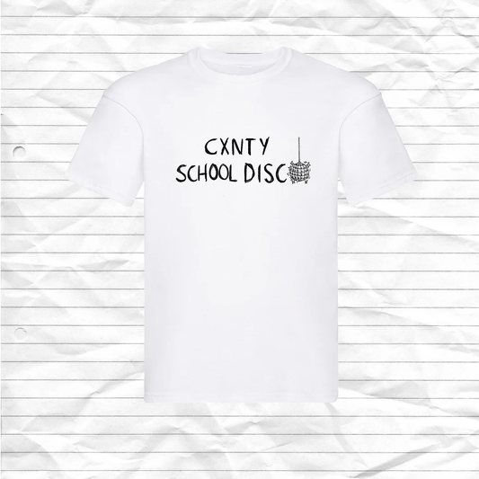 Cxnty School Disco White T-shirt
